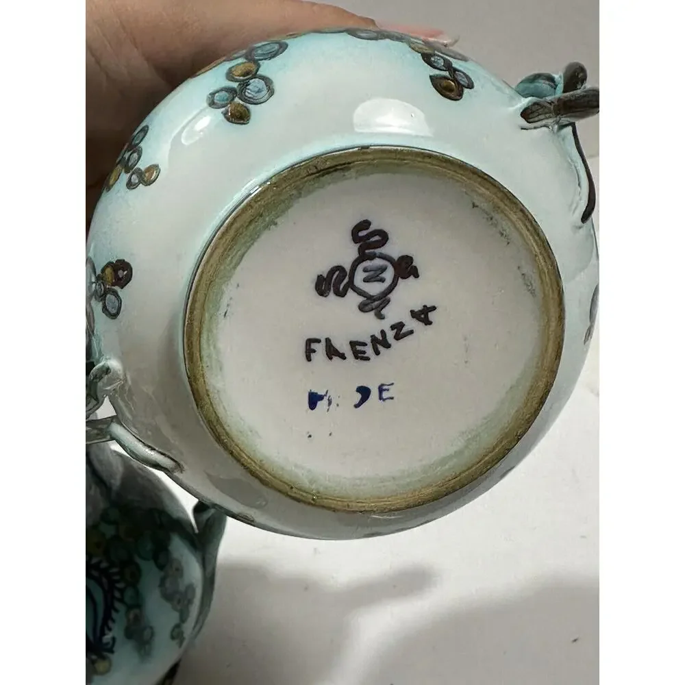 Paolo Zoli Signed Faenza 1920s 17Pc Tea Set Pitcher Teapot Sugar Cream Cups RARE
